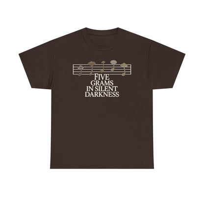 Vintage Music Tee — "Five Grams in Silent Darkness" Graphic Shirt
