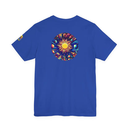 Psychonaut Staple solar system, Unisex Jersey Short Sleeve Tee - Psychonaut Swag