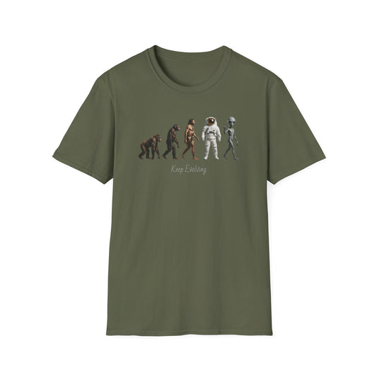 Evolution of Man to Alien T-Shirt — Ape to Alien Graphic Tee