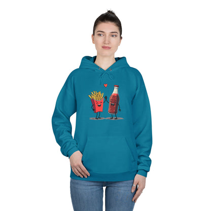 Fries and Soda Love, Unisex EcoSmart® Pullover Hoodie Sweatshirt
