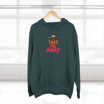 Take Me Away Hoodie — UFO Alien Abduction Graphic Pullover