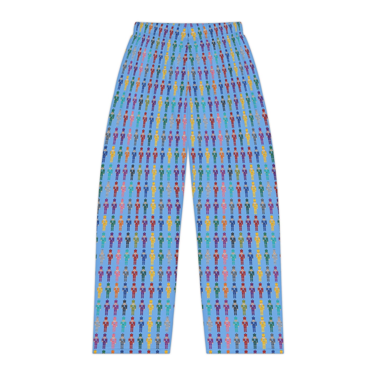 Women's Nutcracker Pajama Pants — Colorful Retro Micro People All-Over Print Lounge Pants
