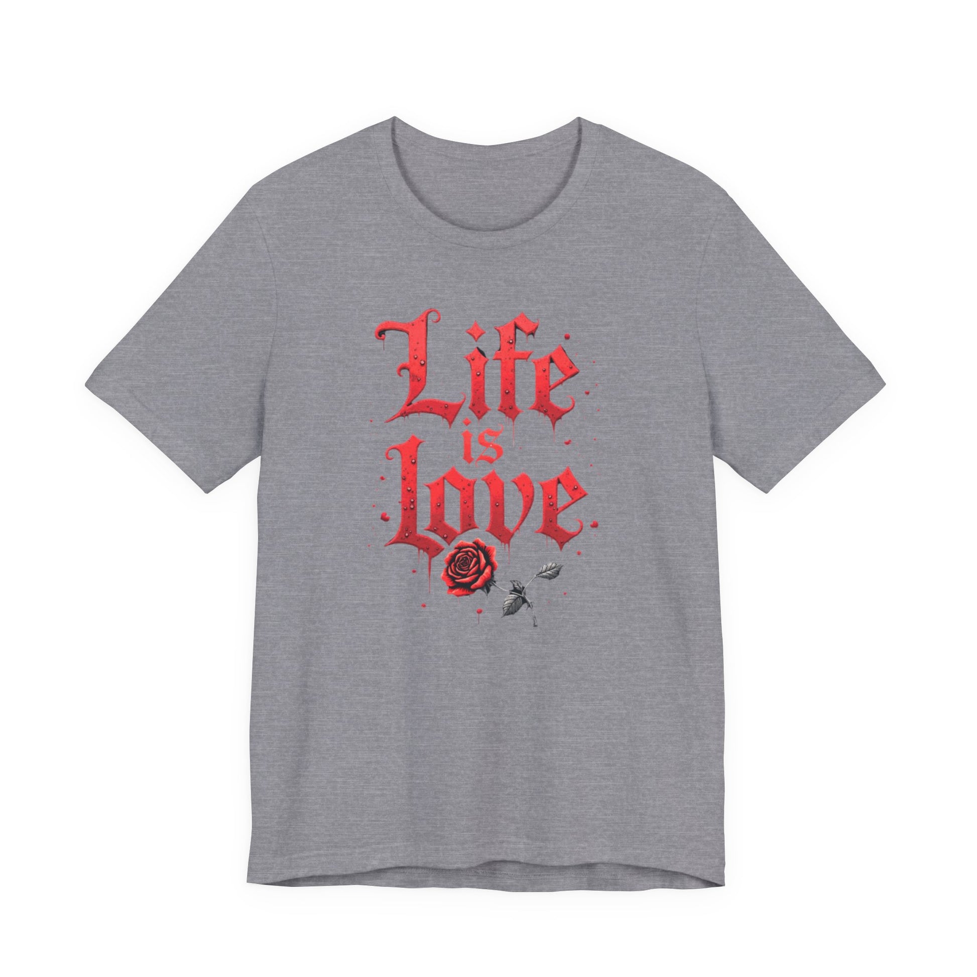 Life is Love Shirt, Love Themed Apparel, Gift for Couples, Valentine's Day Top - Psychonaut Swag
