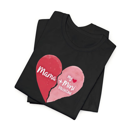 Mama + Mini Valentine T-Shirt — Matching Mother & Child Heart Tee