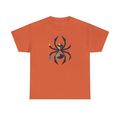 Colorful Spider, Graphic Unisex Heavy Cotton Tee - Psychonaut Swag