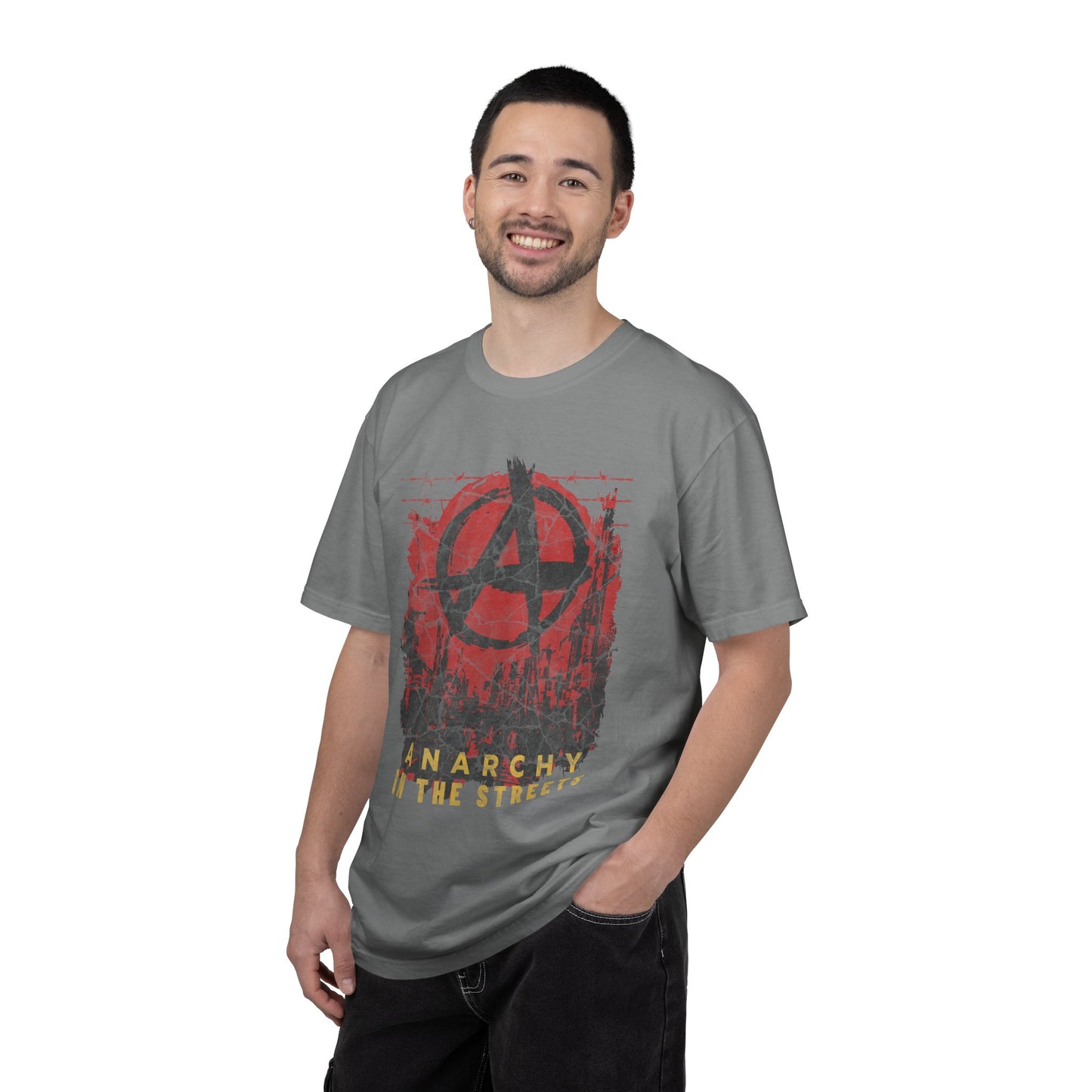 Anarchy in the Streets, Unisex Garment-Dyed T-shirt