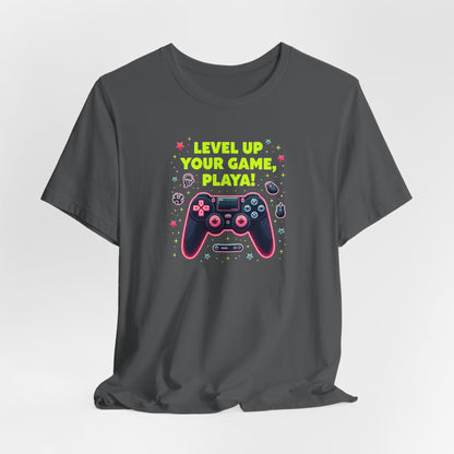 Level Up Your Game Playah! Gaming T-Shirt — Retro Controller Design