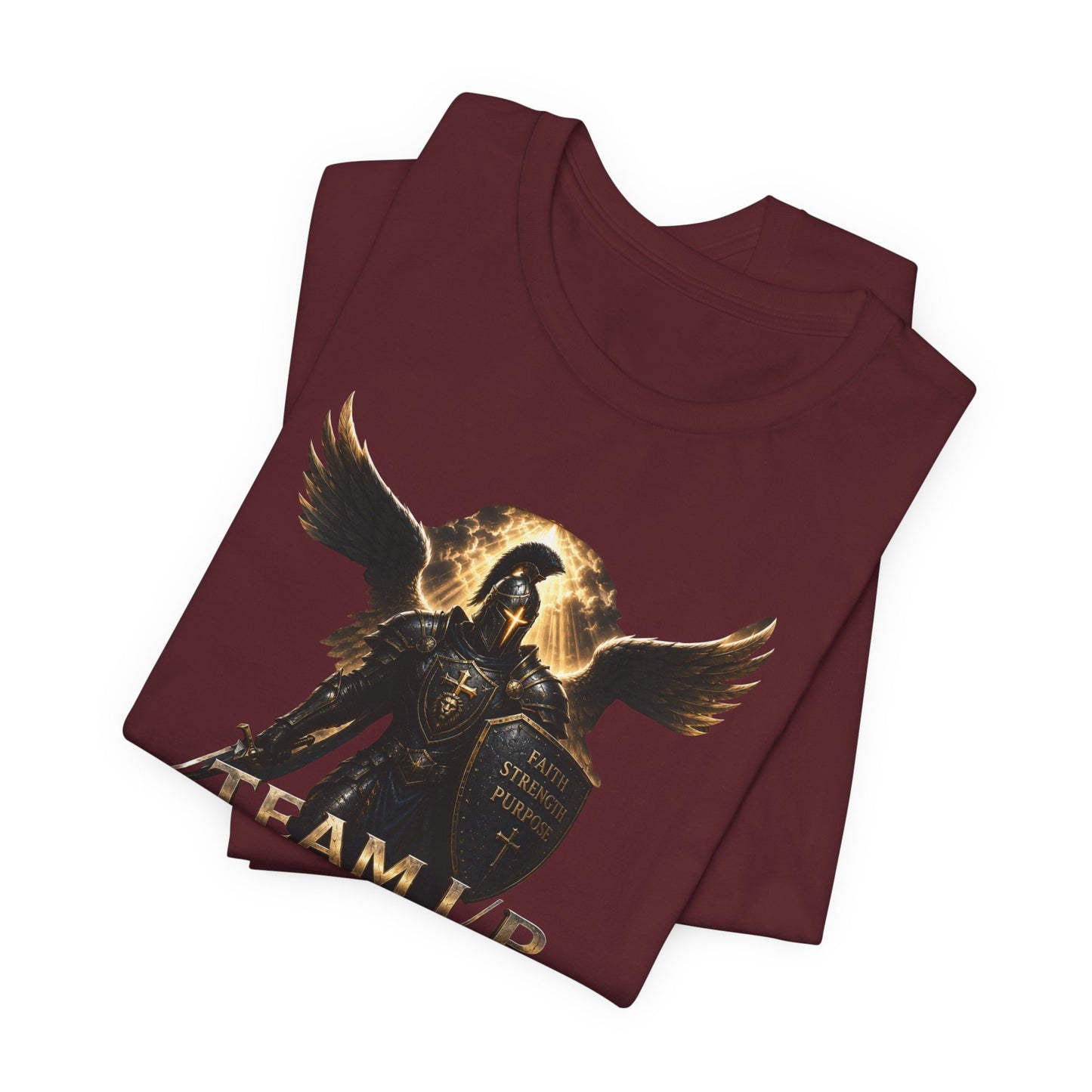 Team Internal Peace, Guardian of The Cross Tee — Military Brotherhood Graphic T-Shirt
