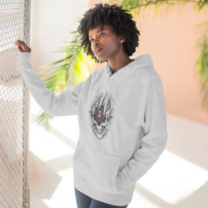 Skull Mandala Hoodie — Gothic Floral Third Eye Skull Hoodie