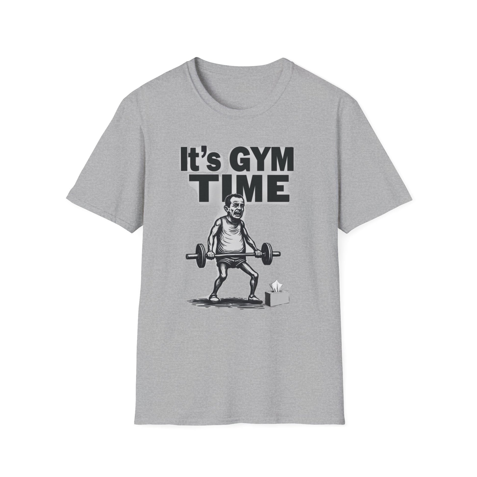 It's Gym Time T-Shirt, Motivational Workout Shirt, Fitness Apparel, Gift for Gym Lovers, Casual Sport Tee - Psychonaut Swag