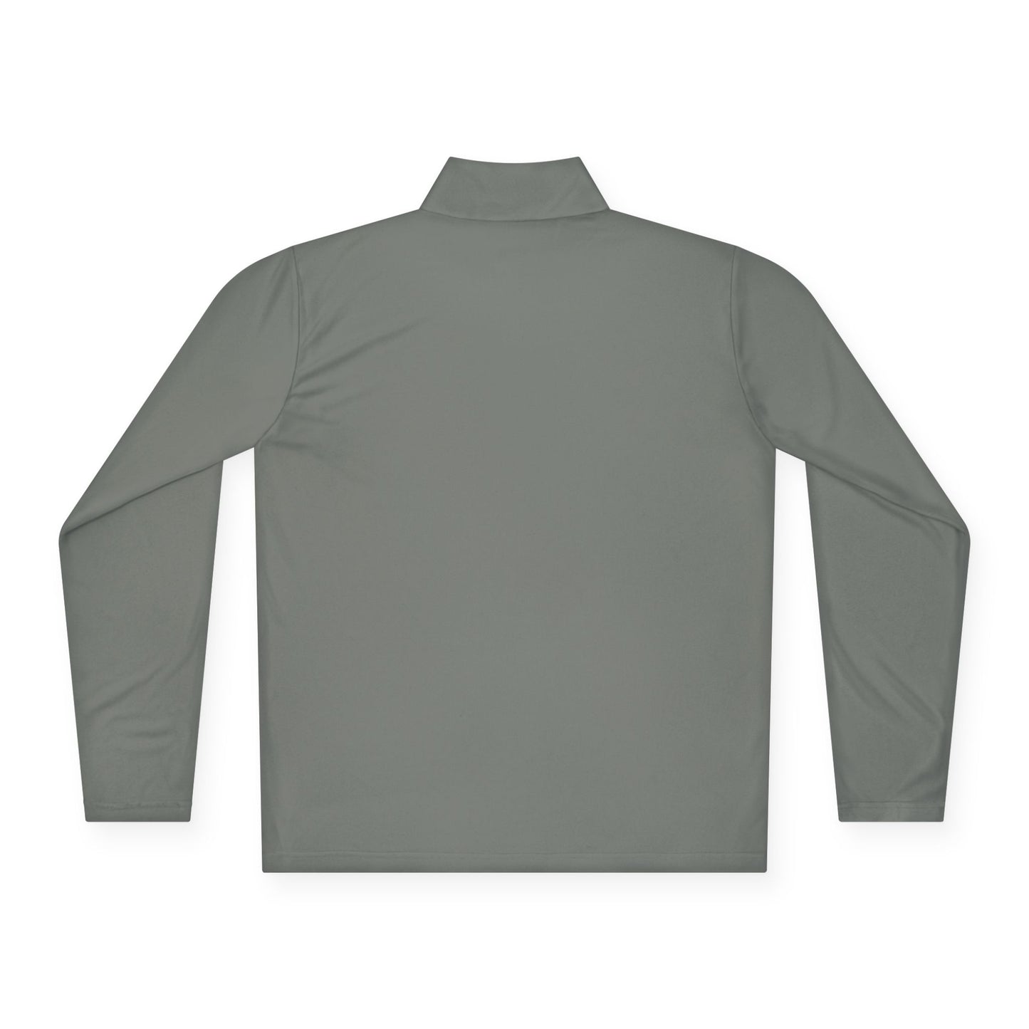 Sports Massage, Quarter-Zip Pullover — Vintage Fishing Badge Logo