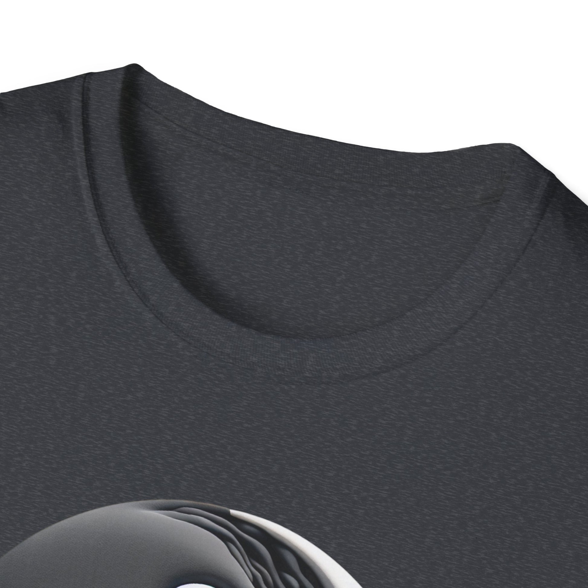 Blending good and evil, yin yang, Unisex Softstyle T-Shirt - Psychonaut Swag