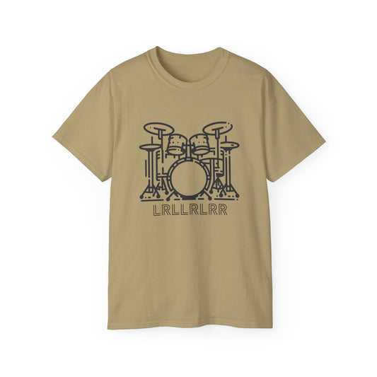 Drum-A-Diddle, Drumset Paradiddle, Unisex Ultra Cotton Tee - Psychonaut Swag