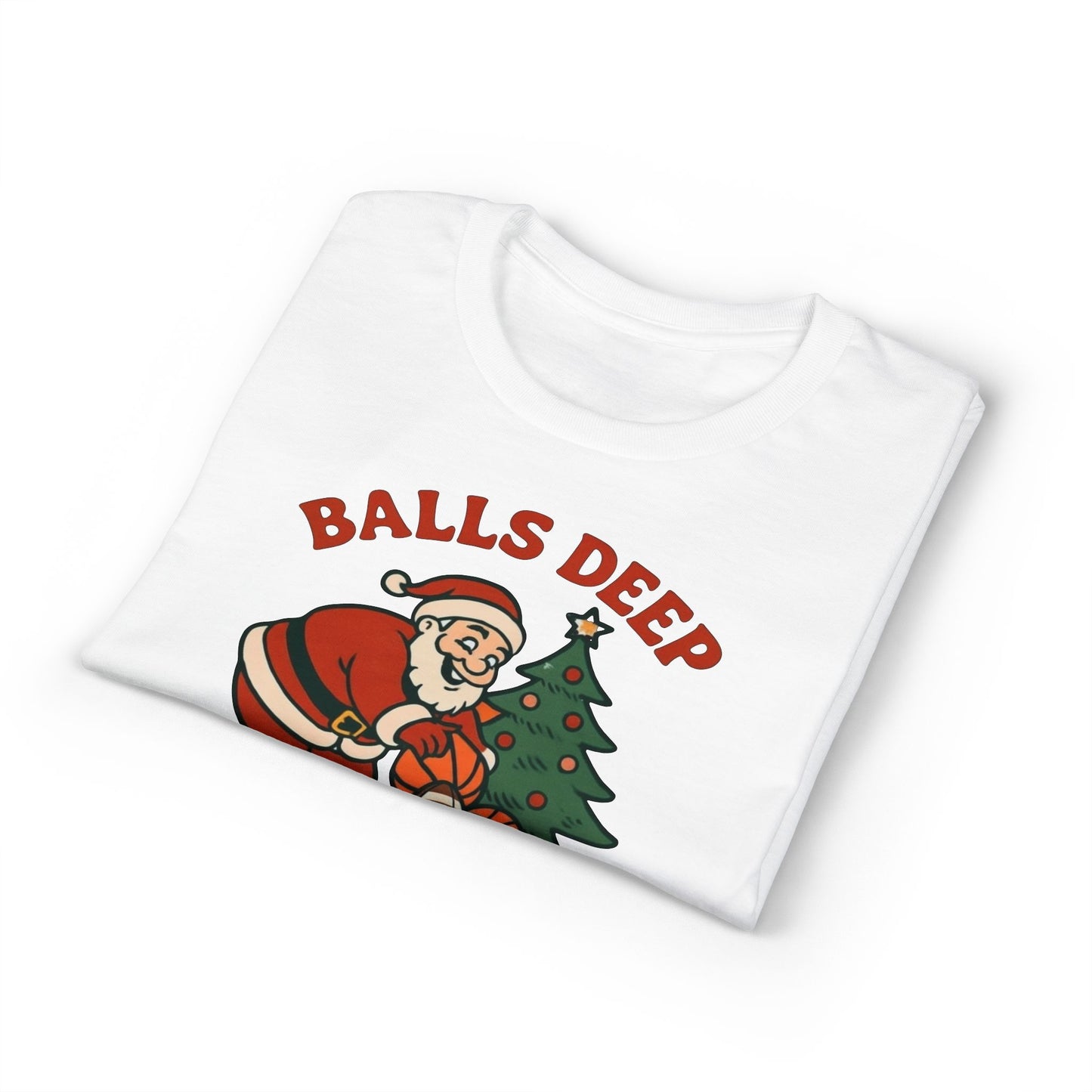 Santa Balls Deep, Unisex DryBlend® T-Shirt
