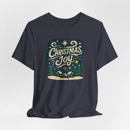 Christmas Joy Holiday T‑Shirt — Festive Winter Village Graphic Tee