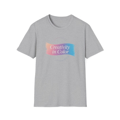 Creativity in Color T-Shirt — Pastel Brushstroke Art Tee