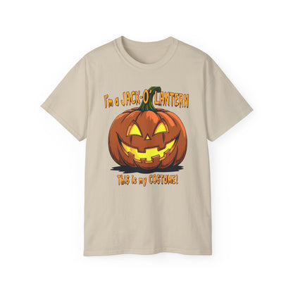 Halloween Jack-O'-Lantern Unisex Tee, Funny Costume Shirt, Spooky Festive Apparel, Halloween Party Gift, October Celebration Outfit