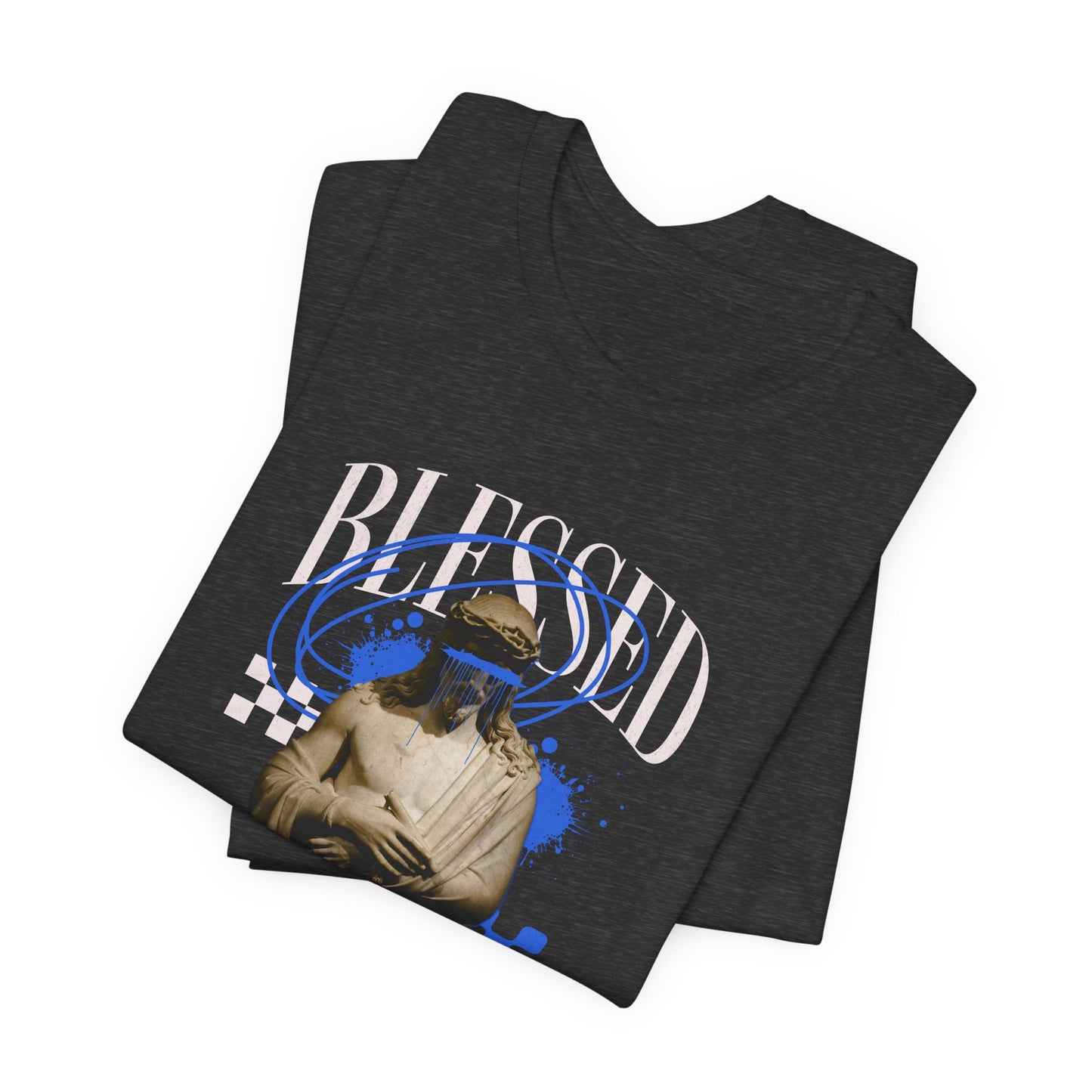 Blessed Statue Graphic Tee — Vintage Aesthetic Rome MMXXIV T-Shirt