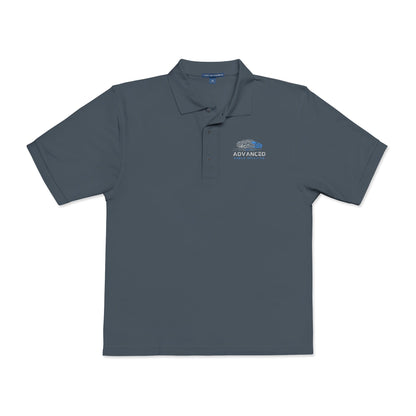 Advanced Mobile, Unisex Polo Shirt with Embroidery, Casual Wear, Gift for Dad, Customizable Shirt, Summer Wardrobe Essential