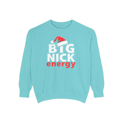 Big Nick Energy Sweatshirt — Christmas Santa Hat Holiday Sweater