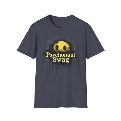 Psycho Smile, Pyschonaut Swag T-Shirt - Unisex Softstyle Tee, Casual Wear, Gift for Gamers, Festival Attire, Streetwear Fashion