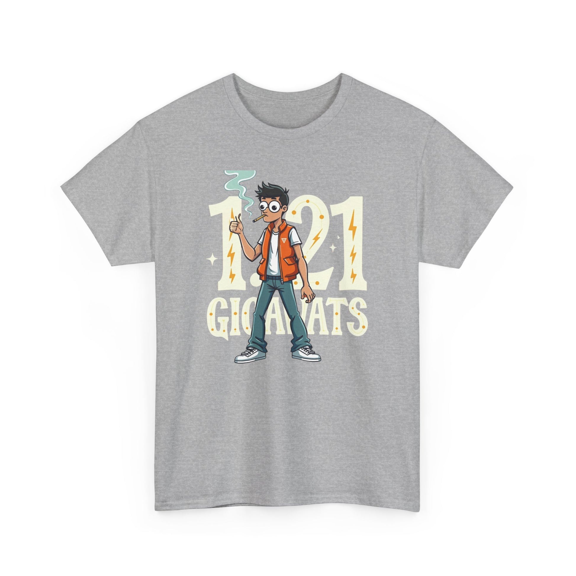 Gigawatts of Power,  Unisex Heavy Cotton Tee, Graphic Shirt, Retro Tee, Casual Wear, Geek Fashion, Fun Gift - Psychonaut Swag