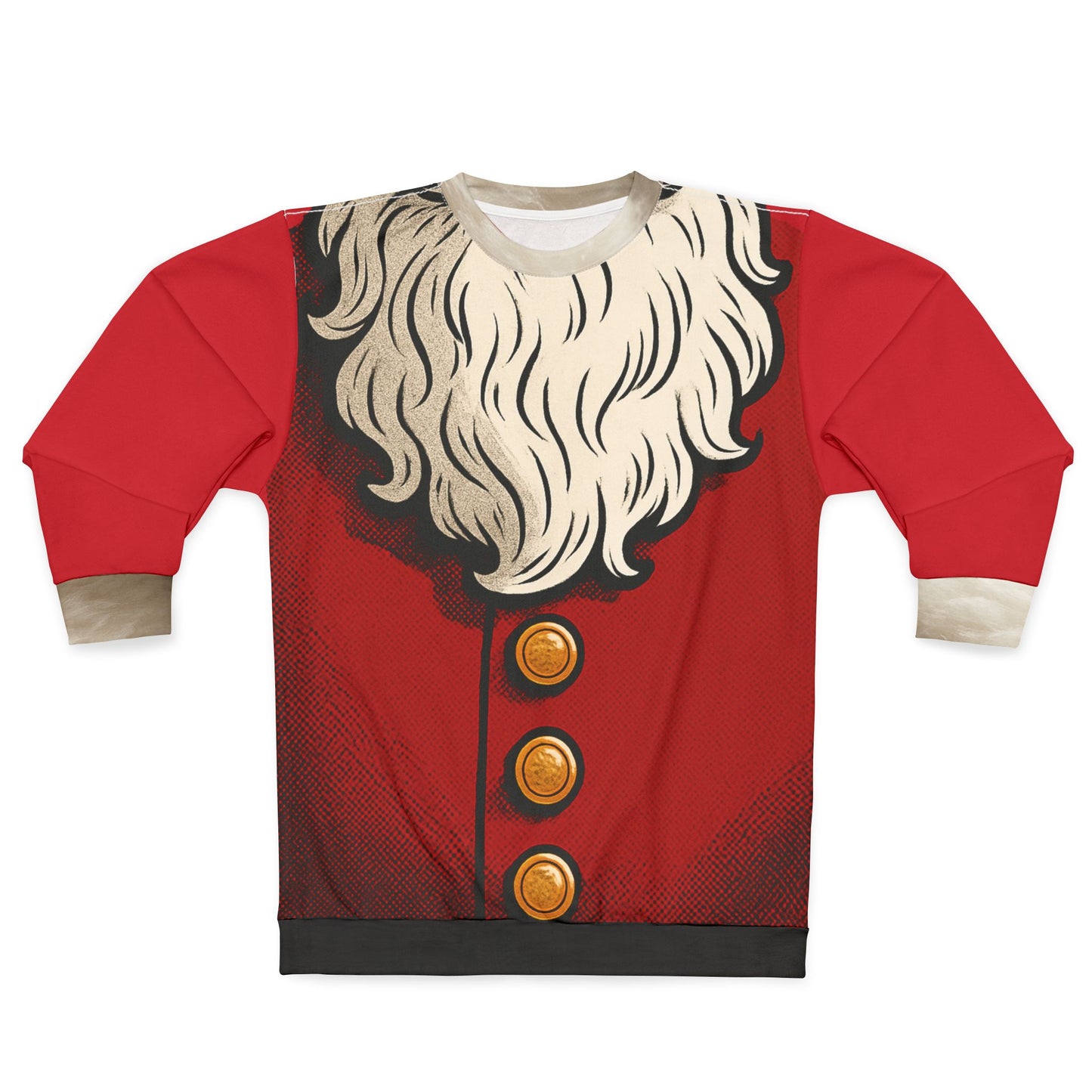 Santa Claus Costume Sweatshirt — Festive Christmas All-Over Print