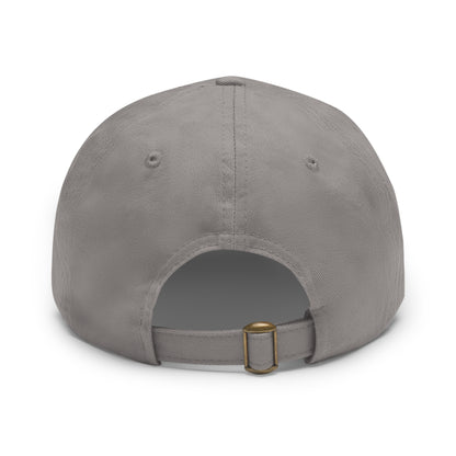 Psychonaut Swag Dad Hat with Leather Patch, Casual Cap for Outdoor Adventures, Fun Gift for Dads, Unique Street Style Hat - Psychonaut Swag