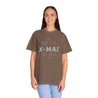 Nap Till X-Mas T-Shirt — Funny Christmas Holiday Tee