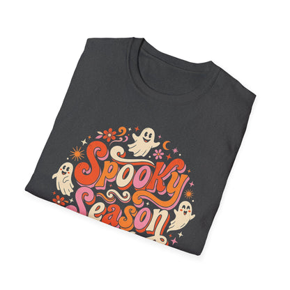 Spooky Season T-Shirt — Retro Ghost Halloween Tee