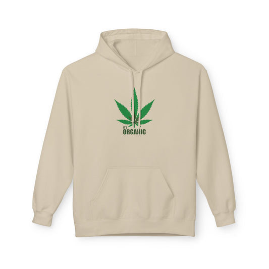 It's Organic, Marijuana Leaf, Unisex Midweight Softstyle Fleece Hoodie
