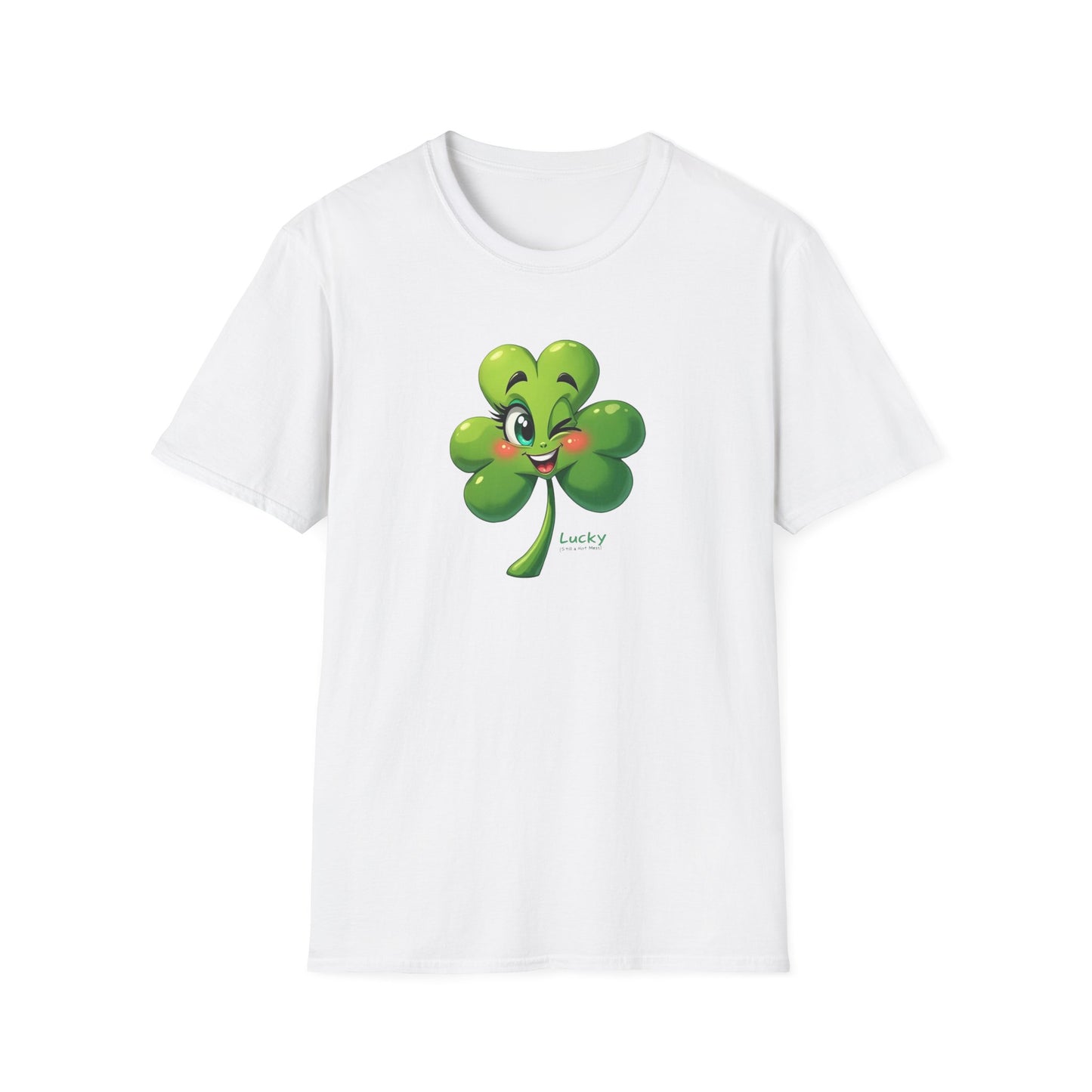 Lucky Winking Shamrock T-Shirt — Cute St. Patrick’s Day Clover Tee