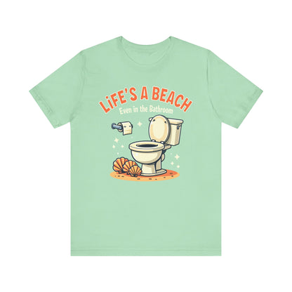 Life's a Beach, Unisex Short Sleeve Shirt - Psychonaut Swag