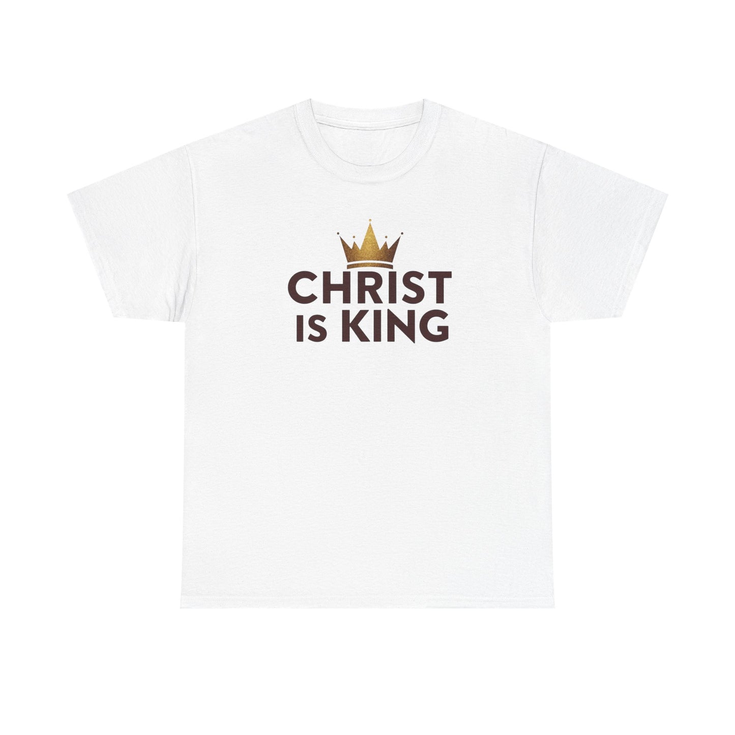Christ Is King T-Shirt — Christian Faith Tee with Crown Graphic