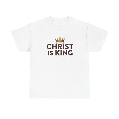 Christ Is King T-Shirt — Christian Faith Tee with Crown Graphic
