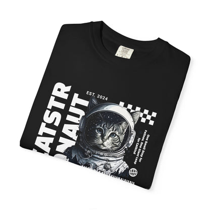Castronaut, Astronaut Cat, Unisex Garment-Dyed T-shirt