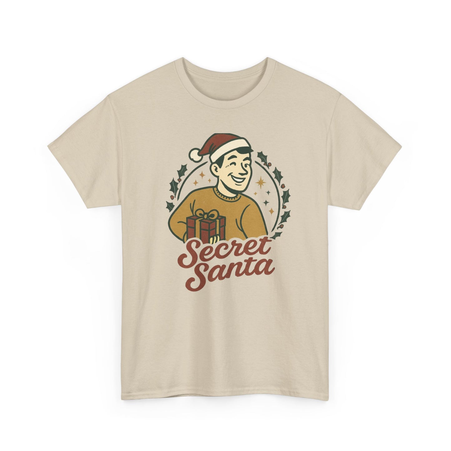 Secret Santa T-Shirt — Retro Holiday Graphic Tee