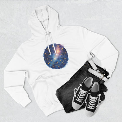 Galaxy Constellation Hoodie — Cosmic Star Map Fleece Pullover