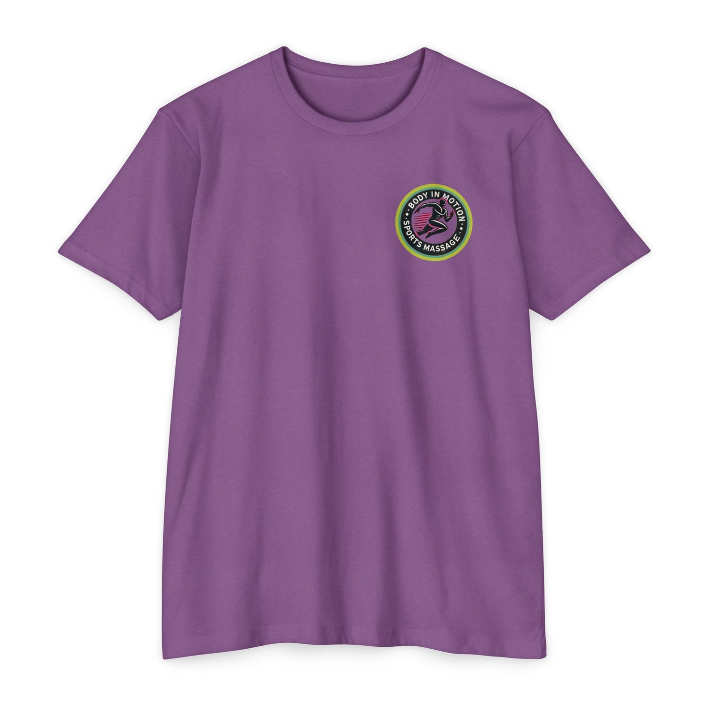 Sports Massage, Retro Camper Badge T-Shirt — Vintage RV Travel Logo Tee