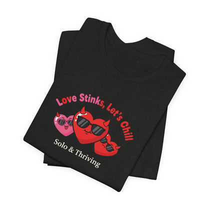 Love Smiles Tee — Retro Heart Sunglasses Graphic T-Shirt