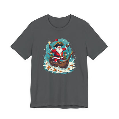 Santa in Gondola Christmas Tee
