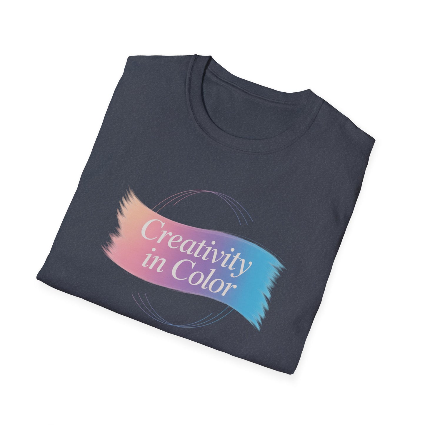 Creativity in Color T-Shirt — Pastel Brushstroke Art Tee