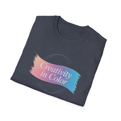 Creativity in Color T-Shirt — Pastel Brushstroke Art Tee