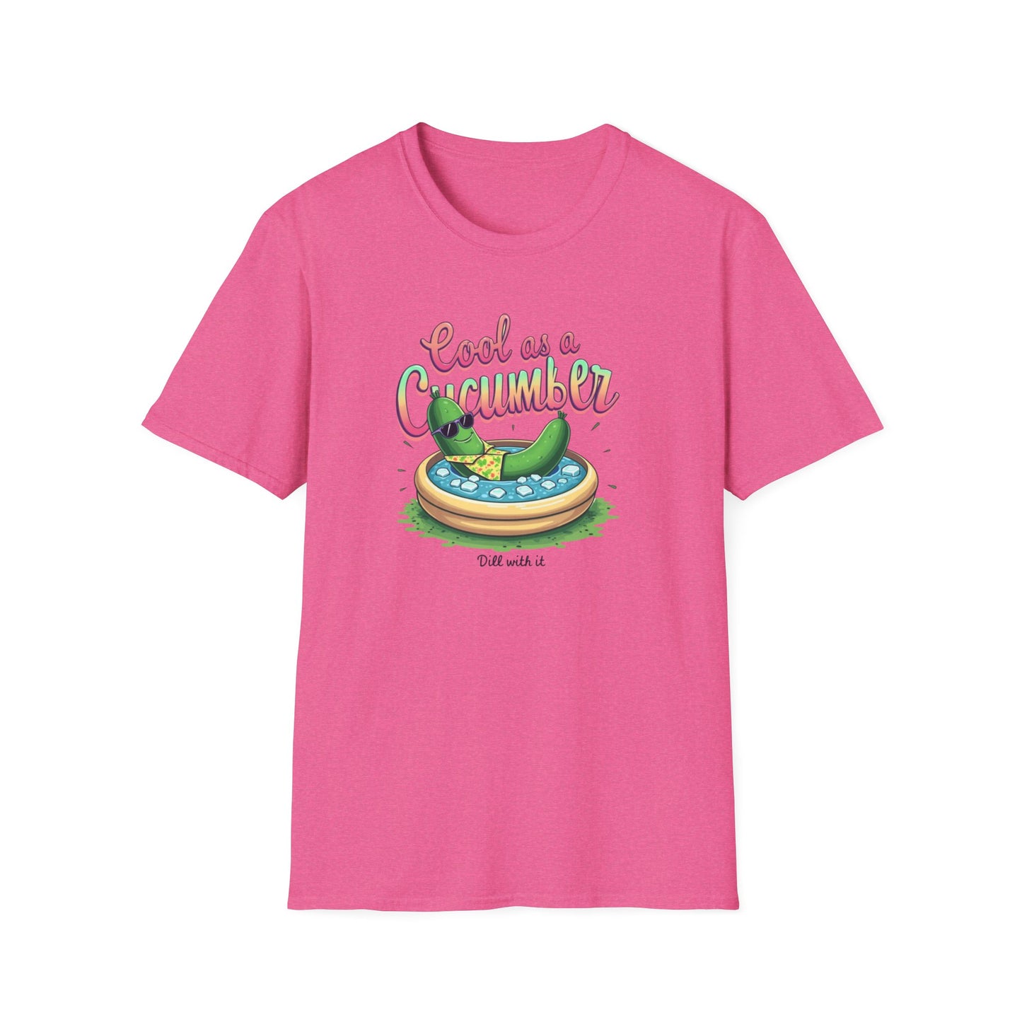 Cool as a Cucumber Unisex T-Shirt | Funny Summer Tee, Gift for Pool Parties, Relaxation Shirt, Fresh Summer Vibes, Chill Apparel, [...] - Psychonaut Swag