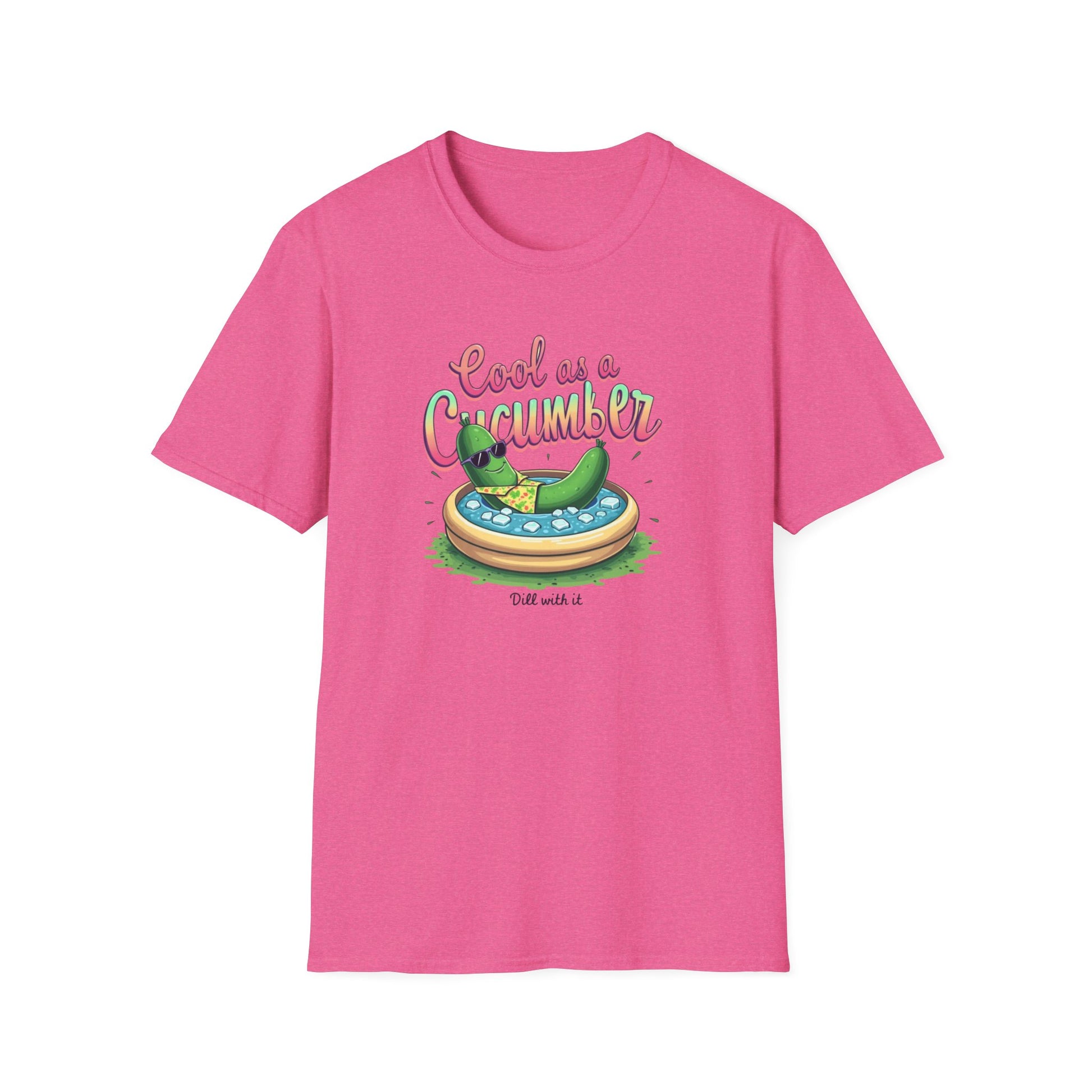 Cool as a Cucumber Unisex T-Shirt | Funny Summer Tee, Gift for Pool Parties, Relaxation Shirt, Fresh Summer Vibes, Chill Apparel, [...] - Psychonaut Swag
