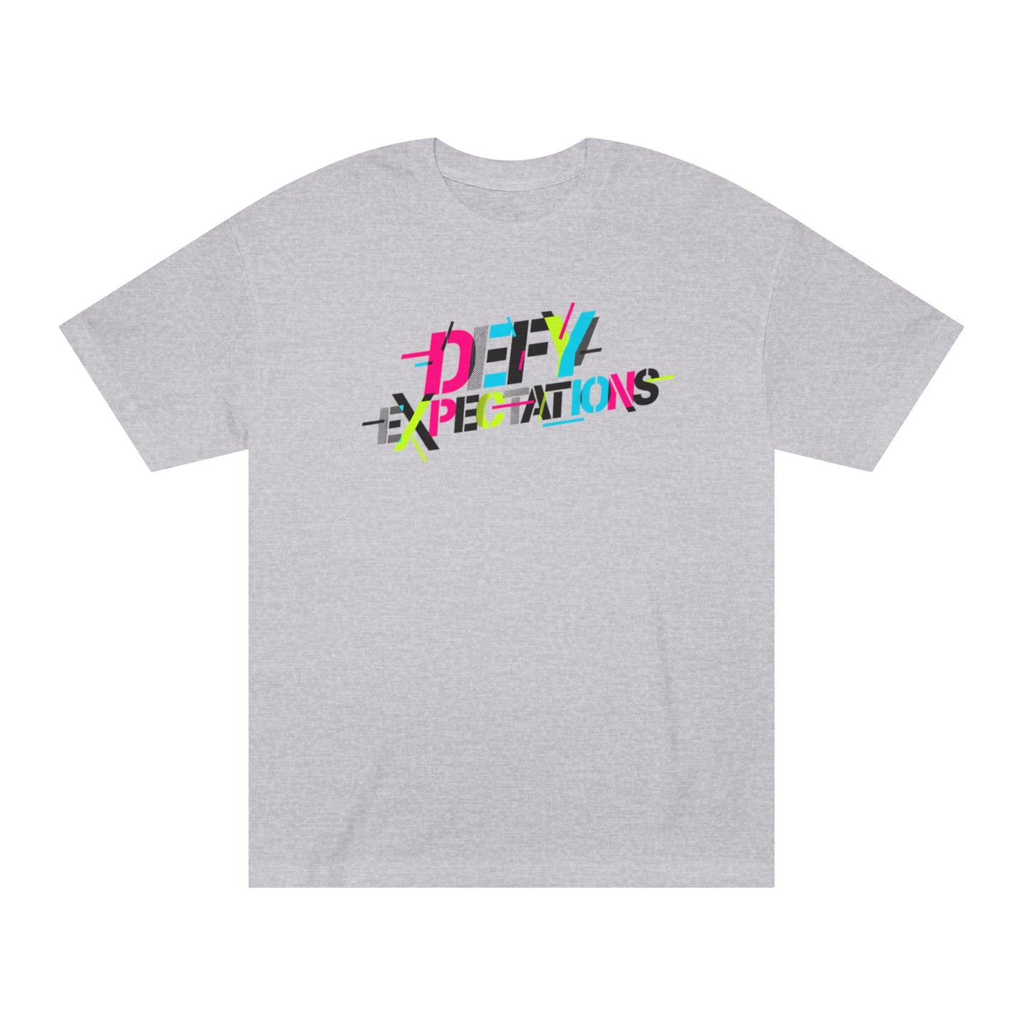 Defy Expectations Tee — Bold Retro Graphic T-Shirt