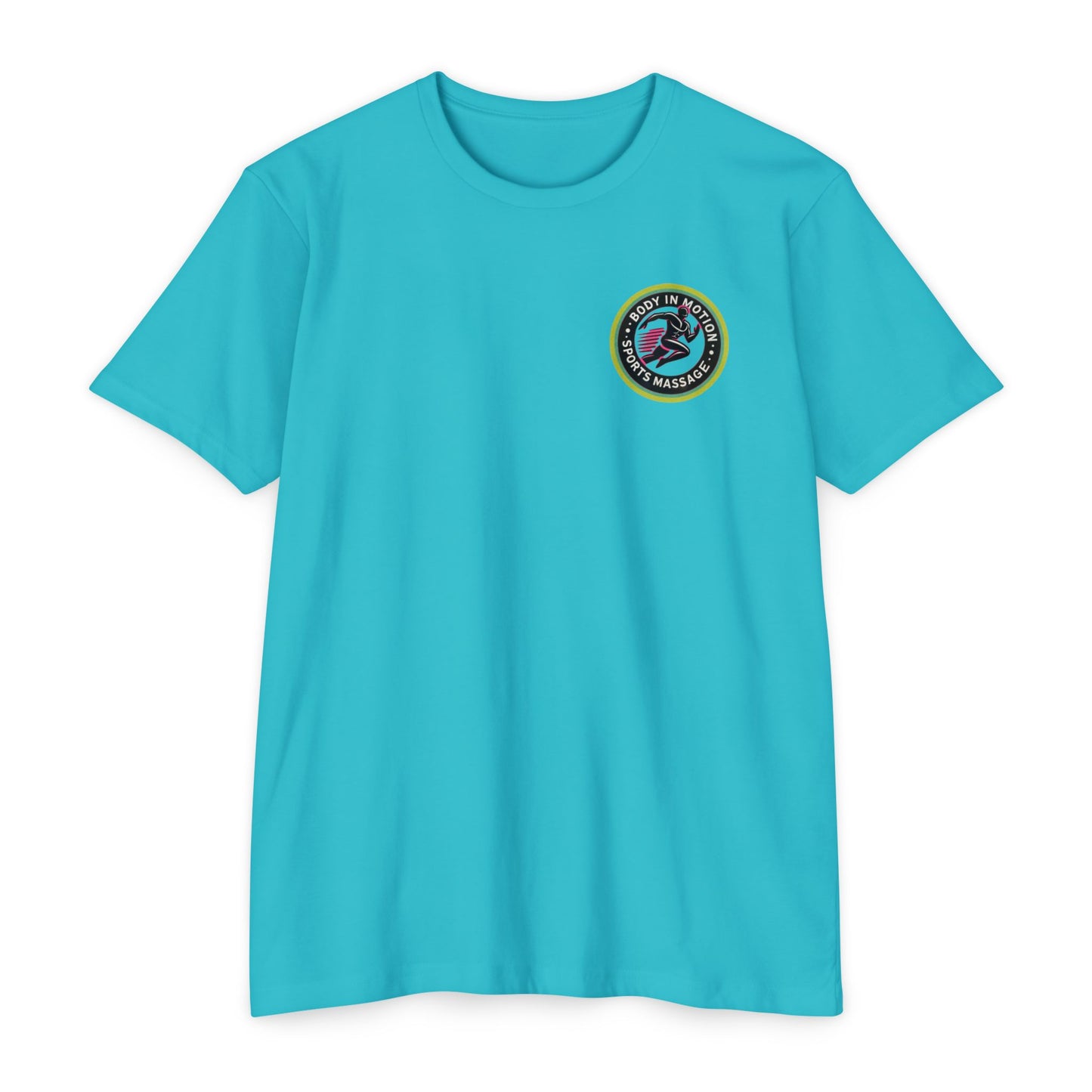 Sports Massage, Retro Camper Badge T-Shirt — Vintage RV Travel Logo Tee