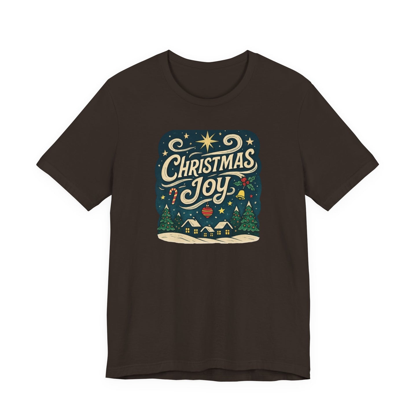 Christmas Joy Holiday T‑Shirt — Festive Winter Village Graphic Tee