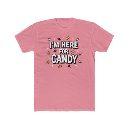 Fun Halloween Tee, I'm Here for Candy Unisex T-Shirt, Seasonal Fashion, Gift for Candy Lovers, Halloween Costume, Trick or Treat Shirt - Psychonaut Swag