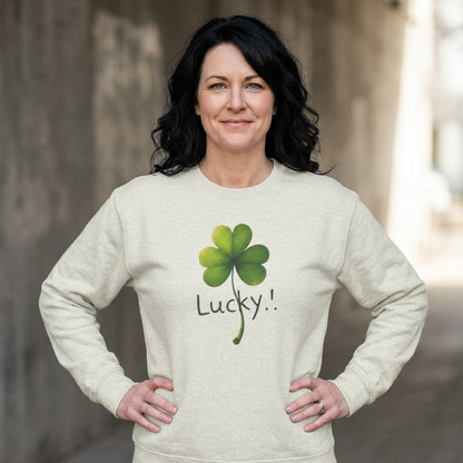 Lucky Clover Crewneck Sweatshirt — St. Patrick’s Day Shamrock Pullover